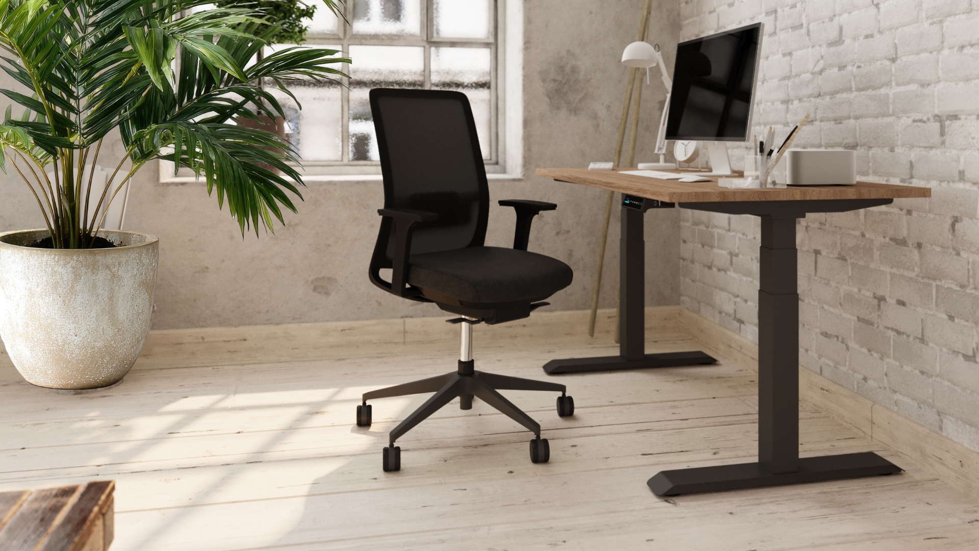 Thuiswerkplek actie — Bureau + stoel